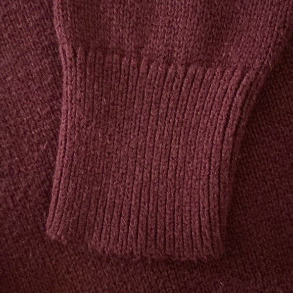 OLD NAVY SWEATER - Wine/Cream Long Sleeve Crew Neck Size Large - Picture 4 of 5